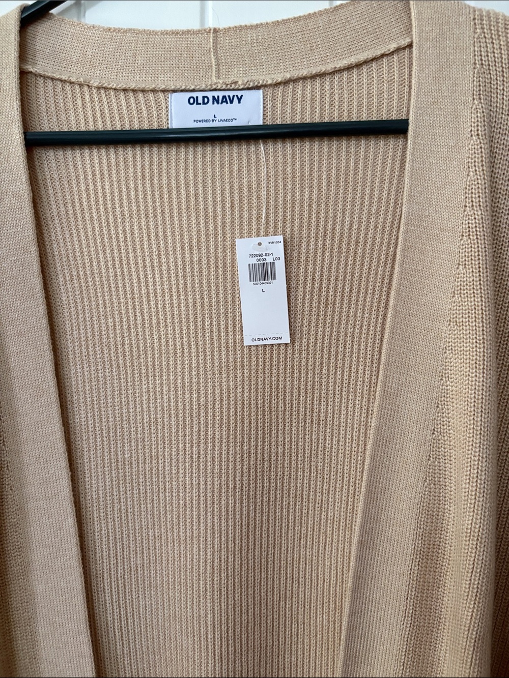 Old Navy Tan Open-Front Ribbed Cardigan - Picture 5 of 5